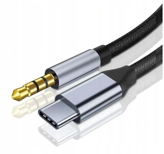 CÂBLE Adaptateur USB-C vers mini-jack 3,5 mm AUX DAC 1,5 m Zenwire ZC-19