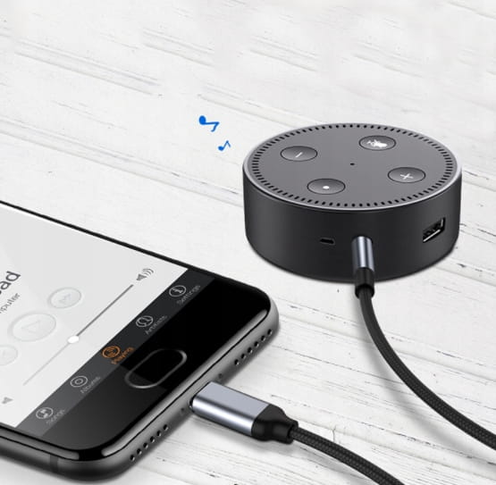 CÂBLE Adaptateur USB-C vers mini-jack 3,5 mm AUX DAC 1,5 m Zenwire ZC-19