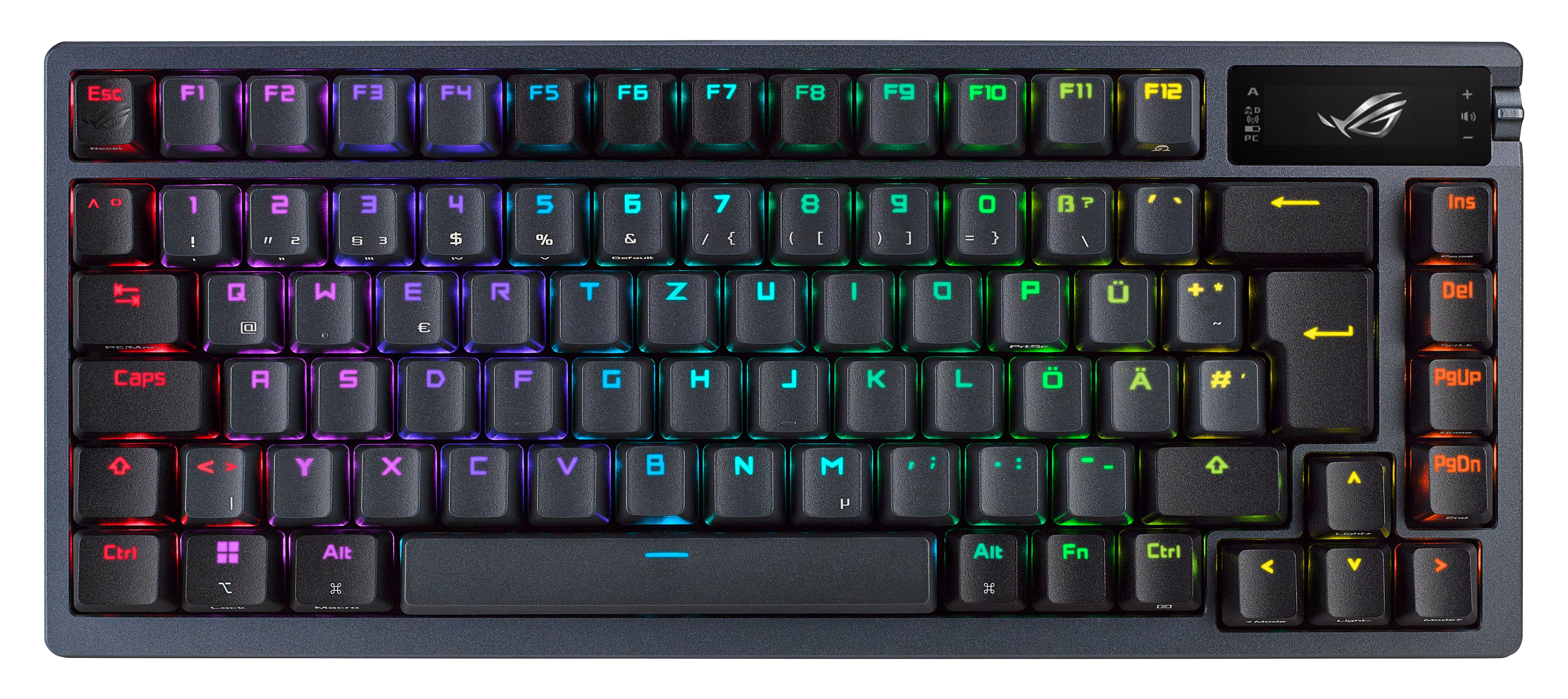 ASUS ROG AZOTH clavier Gaming USB + RF Wireless + Bluetooth Noir