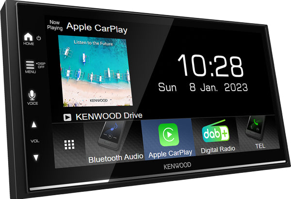 Kenwood DMX7722DABS récepteur multimédia de voiture Noir Wifi Bluetooth