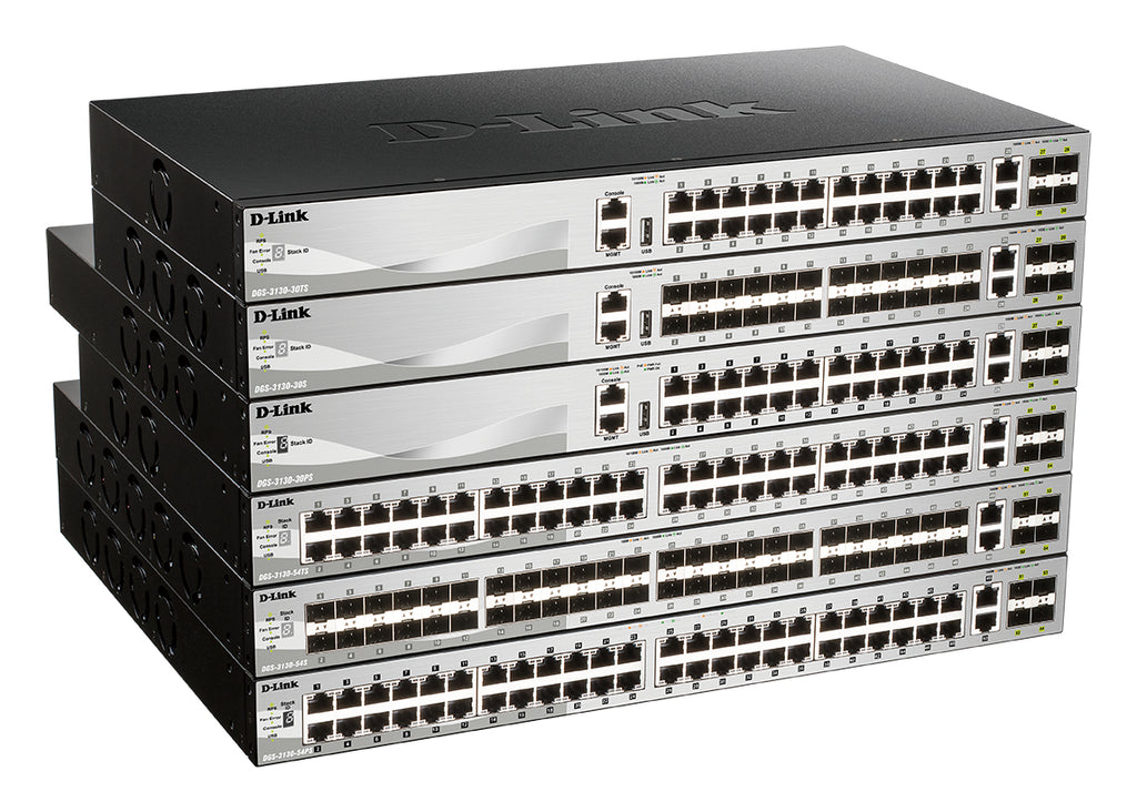 D-Link DGS-3130-30S/E commutateur réseau Géré L3 10G Ethernet (100/1000/10000) Gris