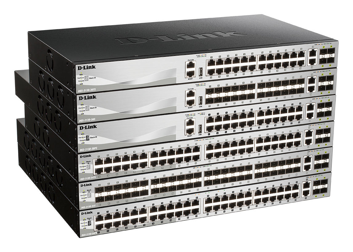D-Link DGS-3130-30S/E commutateur réseau Géré L3 10G Ethernet (100/1000/10000) Gris