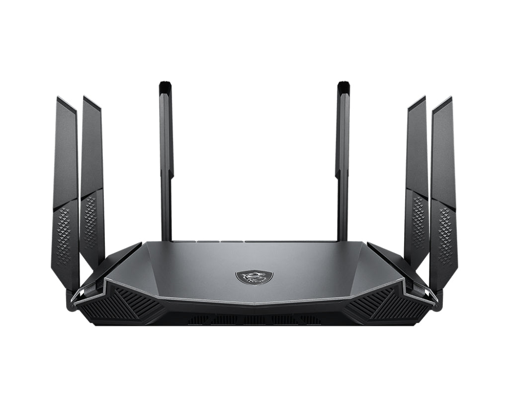 MSI RadiX AX6600 WiFi 6 Tri-Band routeur sans fil Gigabit Ethernet Tri-bande (2,4 GHz / 5 GHz / 5 GHz) Noir