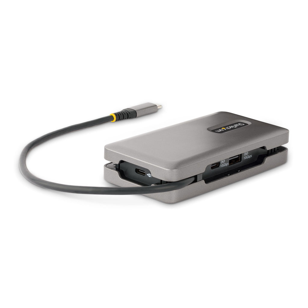 StarTech.com Adaptateur Multiport USB-C - 4K 60Hz HDMI/DP - Hub USB 3 Ports - 100W Power Delivery Pass-Through, GbE, Mini Station d'Accueil/Docking Station avec Chargeur - Adaptateur USB C vers HDMI, Câble de 30cm