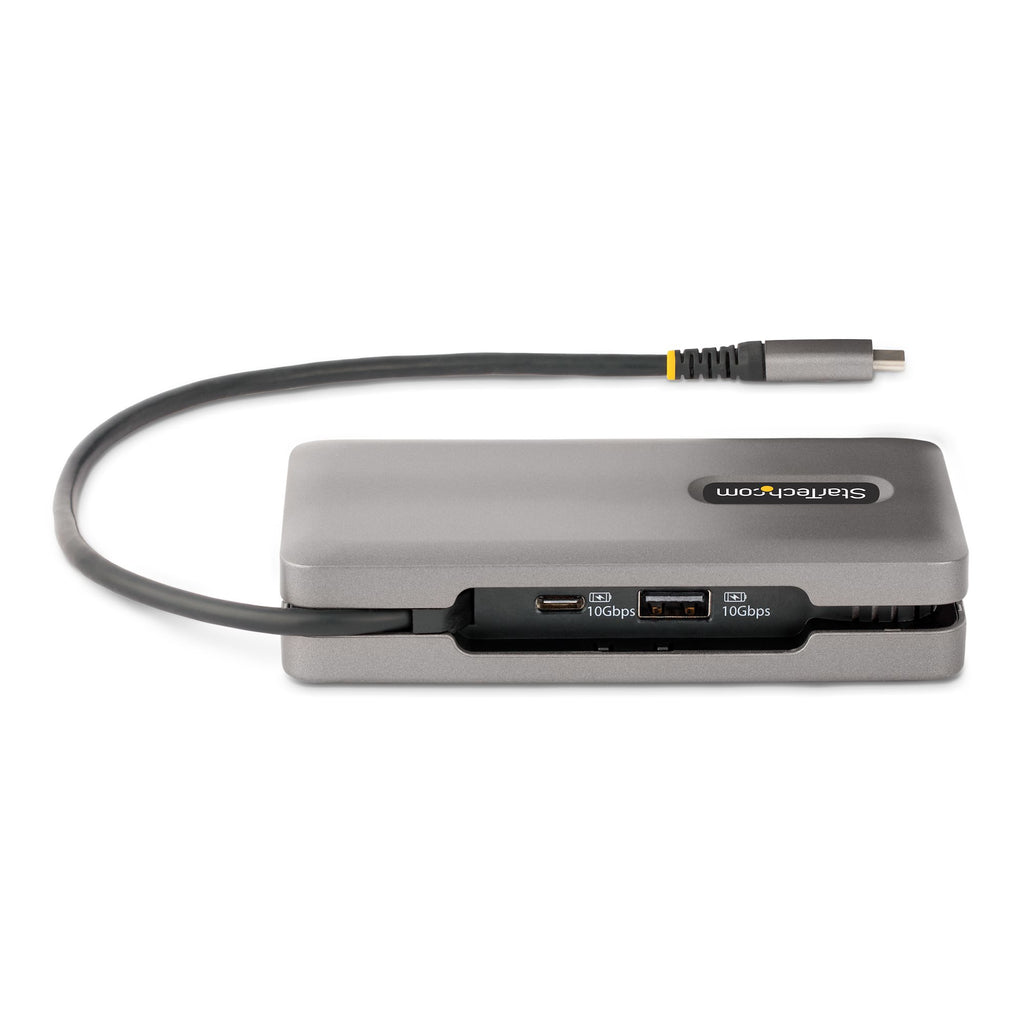 StarTech.com Adaptateur Multiport USB-C - 4K 60Hz HDMI/DP - Hub USB 3 Ports - 100W Power Delivery Pass-Through, GbE, Mini Station d'Accueil/Docking Station avec Chargeur - Adaptateur USB C vers HDMI, Câble de 30cm