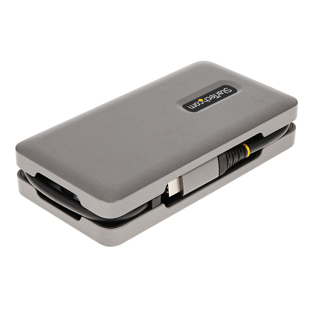 StarTech.com Adaptateur Multiport USB-C - 4K 60Hz HDMI/DP - Hub USB 3 Ports - 100W Power Delivery Pass-Through, GbE, Mini Station d'Accueil/Docking Station avec Chargeur - Adaptateur USB C vers HDMI, Câble de 30cm