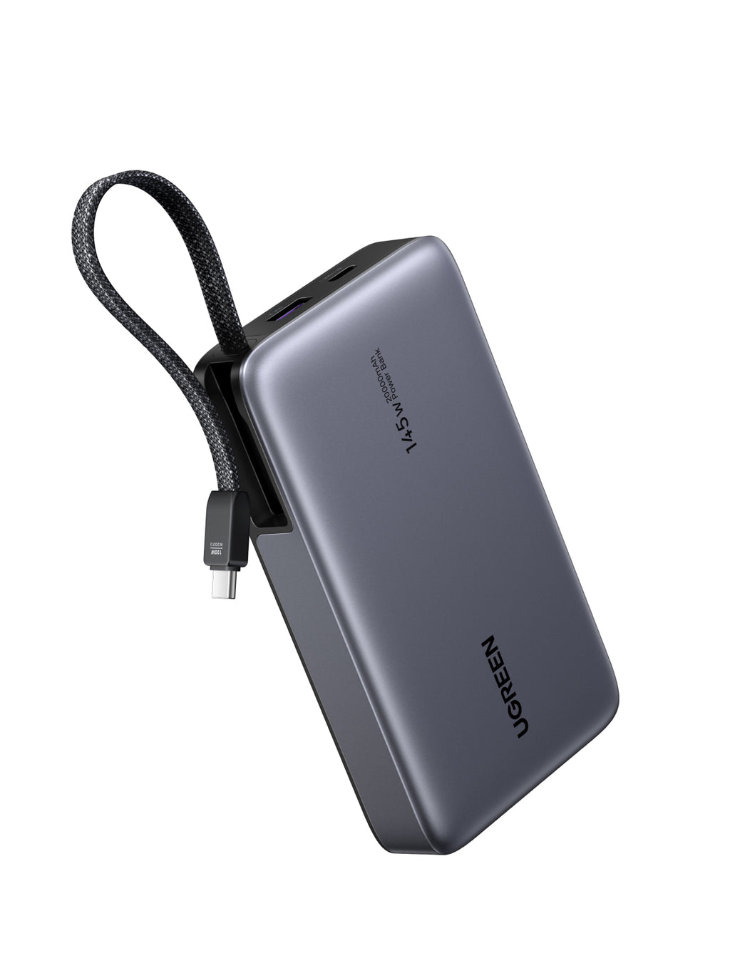 Ugreen Nexode Powerbank 20000mAh 145Watt 1xUSB-A 2.0 1xUSB-C Grå