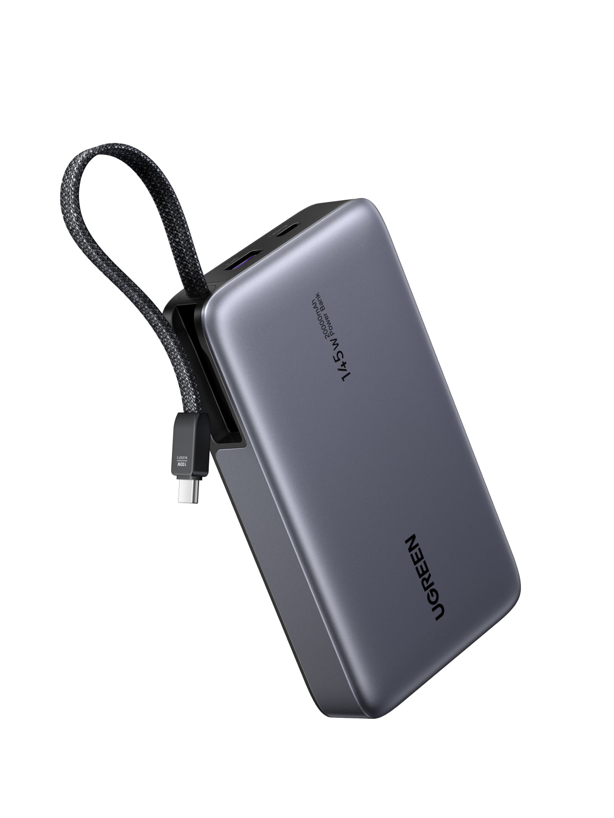 Ugreen Nexode Powerbank 20000mAh 145Watt 1xUSB-A 2.0 1xUSB-C Grå