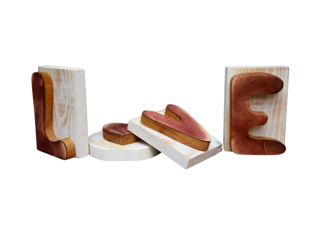 Beagle - wooden LOVE sign, interior decoration with a dog, charming ornament for the shelf by Art-Dog brand