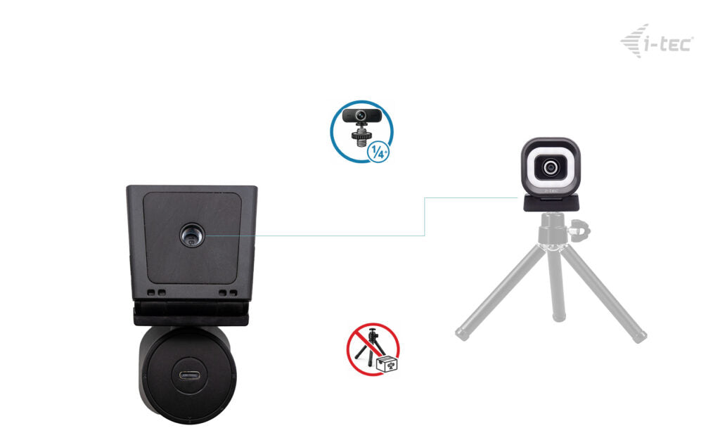 i-tec SOLOMON 700 STREAM 4K Webcam Ring Light