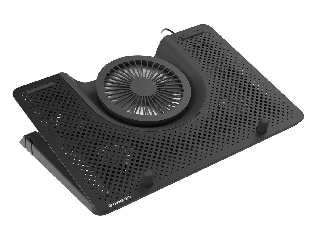 Système de refroidissement pour ordinateur portable Oxid 550, jusqu'à 17.3 pouces, 2800 tr/min, Noir