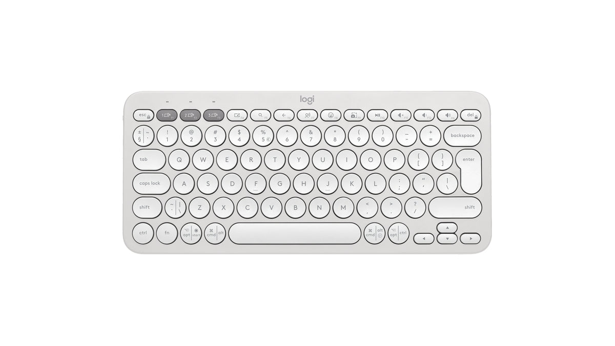 Logitech Pebble Keys 2 K380s Tastatur Saks Trådløs US International