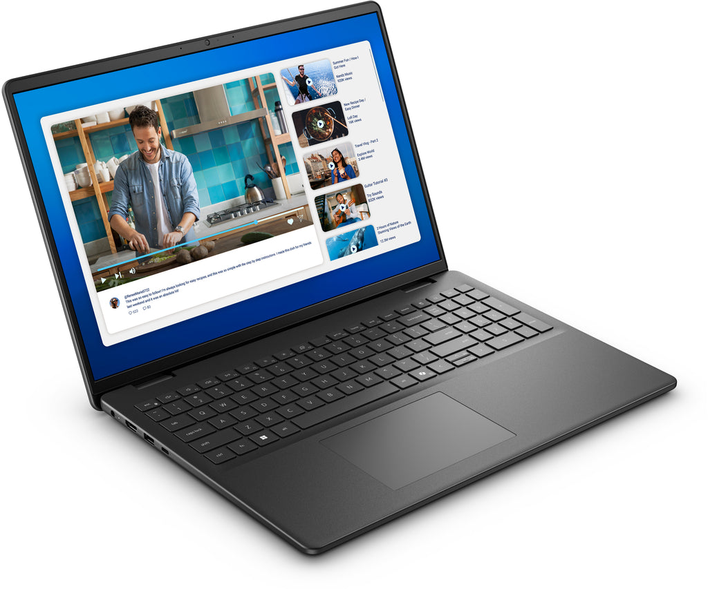 DELL DC16250 Intel Core 5 120U Ordinateur portable 40,6 cm (16") Full HD+ 16 Go DDR5-SDRAM 512 Go SSD Wi-Fi 6 (802.11ax) Windows 11 Home Noir