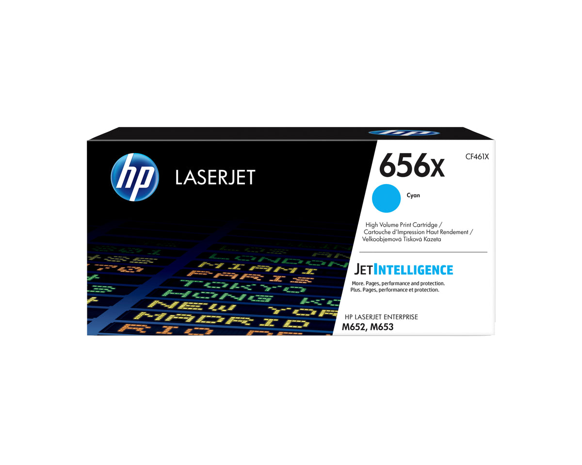HP 656X Toner cyan LaserJet authentique grande capacité