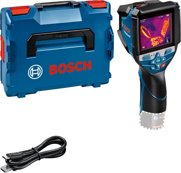 Bosch Bosch GTC 600 C Noise equivalent temperature difference (NETD) IR Noir, Bleu 256 x 192 pixels Écran integré LCD