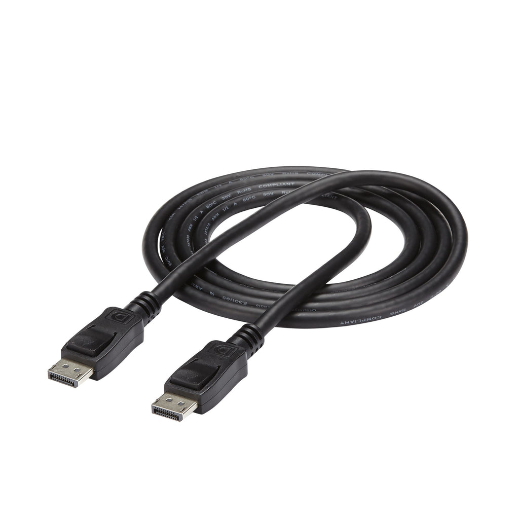 StarTech.com Câble DisplayPort 1.2 de 2 m - Câble DisplayPort Certifié VESA 4K x 2K Ultra HD - Câble DP à DP pour Moniteur - Cordon d'Affichage/Vidéo DP - Connecteurs DP à Verrouillage