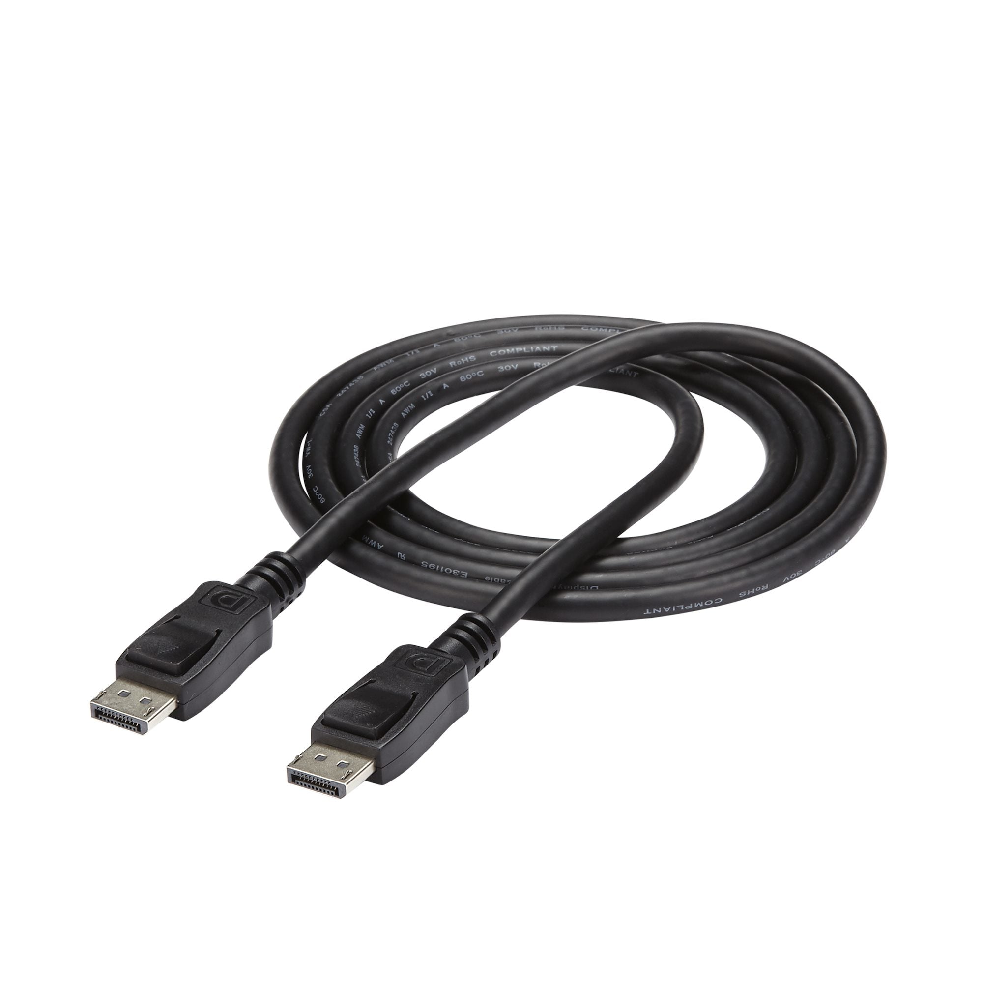 StarTech.com Câble DisplayPort 1.2 de 2 m - Câble DisplayPort Certifié VESA 4K x 2K Ultra HD - Câble DP à DP pour Moniteur - Cordon d'Affichage/Vidéo DP - Connecteurs DP à Verrouillage