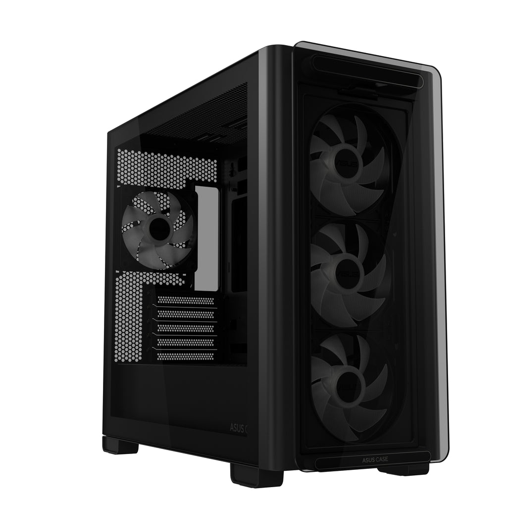 ASUS A23 PLUS TG ARGB Micro Tower, Boîtier PC, Noir