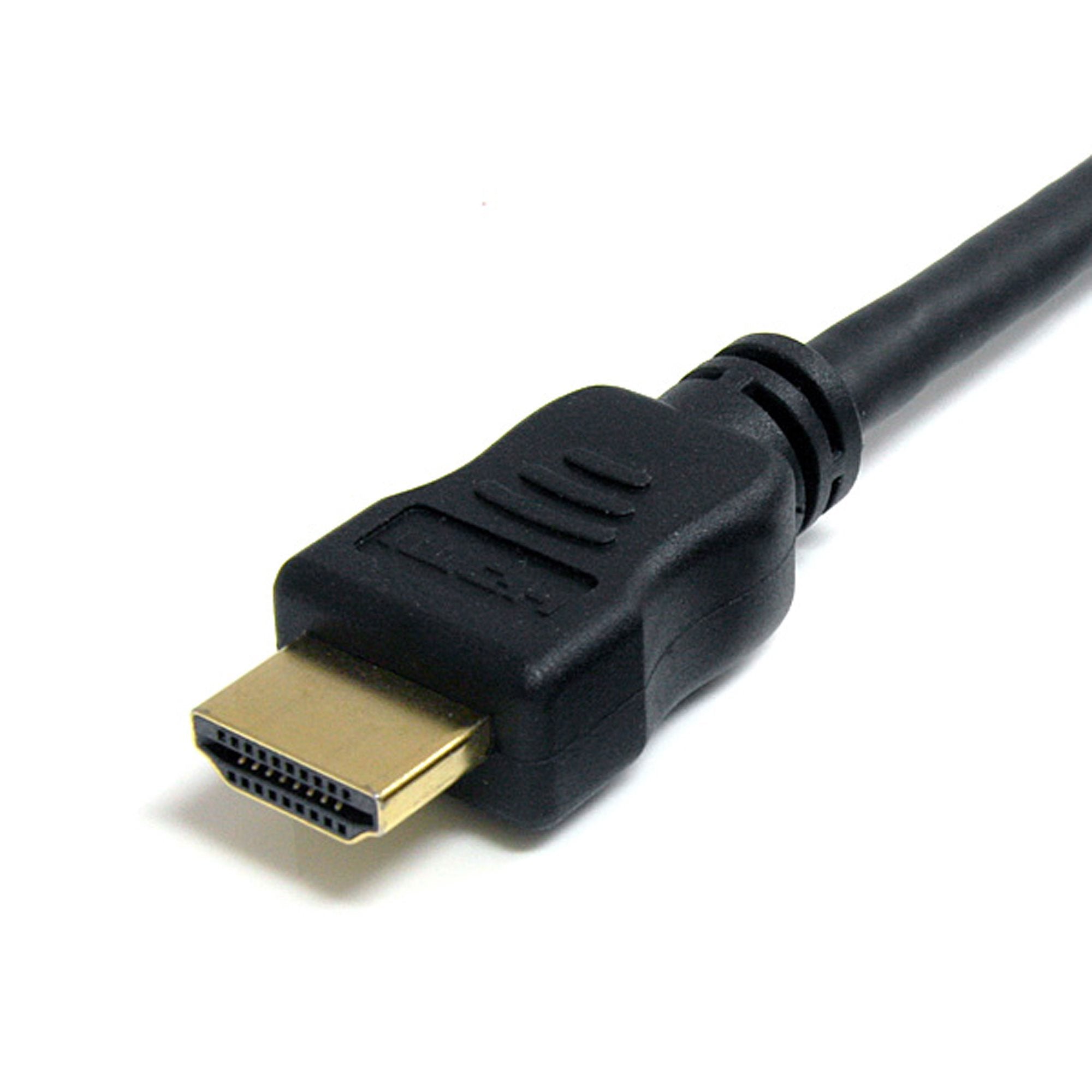 StarTech.com Câble HDMI 1m - Câble HDMI Haut Débit 4K avec Ethernet - Cordon HDMI UHD 4K 30Hz - Bande Passante 10.2 Gbps - Câble Vidéo/Affichage HDMI 1.4 M/M 28AWG - HDCP 1.4 - Noir