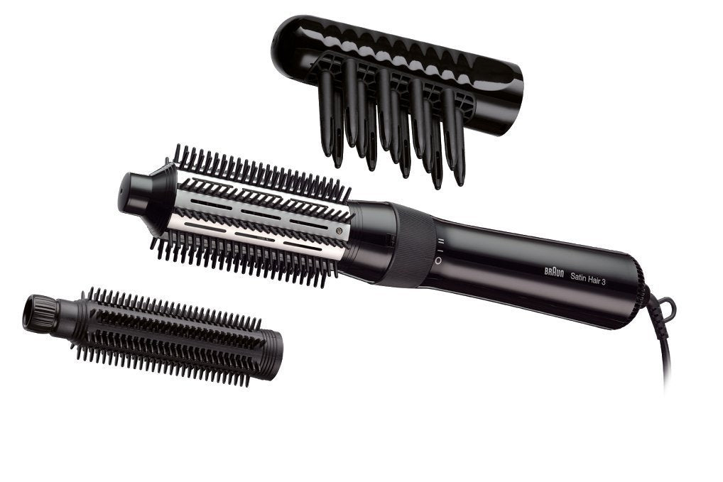 Braun Satin Hair 3 AS 330 Brosse soufflante à air chaud Noir, Bleu, Lilas 400 W 2 m