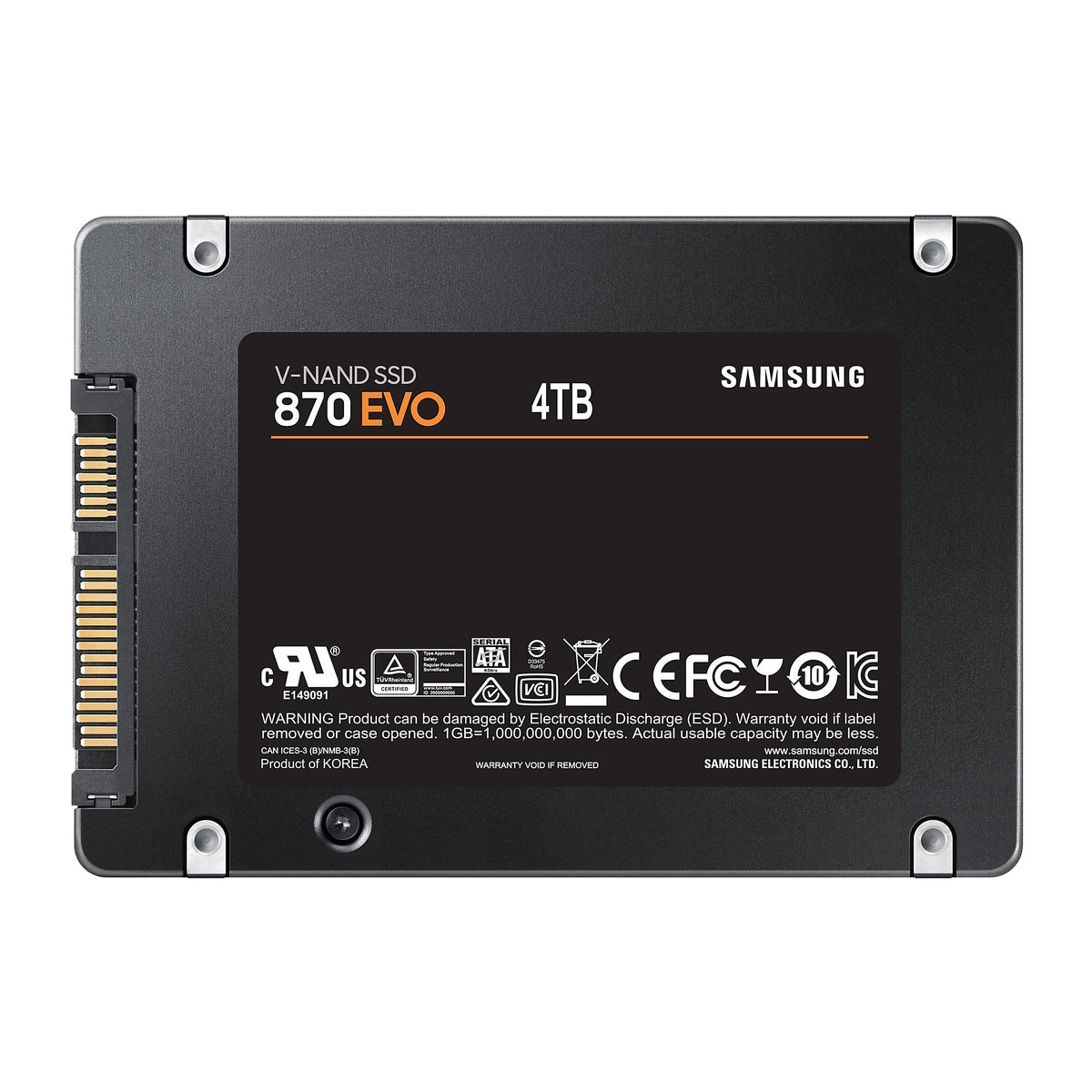 Samsung 870 EVO 4 To 2.5" Série ATA III V-NAND MLC