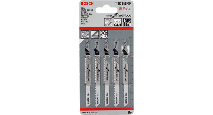 Bosch Bosch Lames de scie sauteuse T 101 BRF Clean for Hard Wood