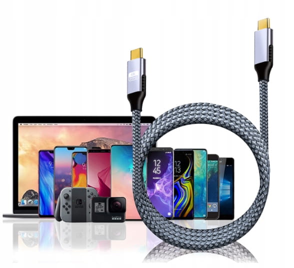Câble Thunderbolt 3 USB-C 4K 60 Hz 10 Gb/s 100 W AV 2 m Zenwire ZC-8