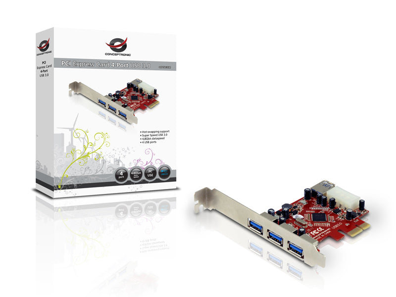 Conceptronic C4USB3EXI carte et adaptateur d'interfaces Interne USB 3.2 Gen 1 (3.1 Gen 1)