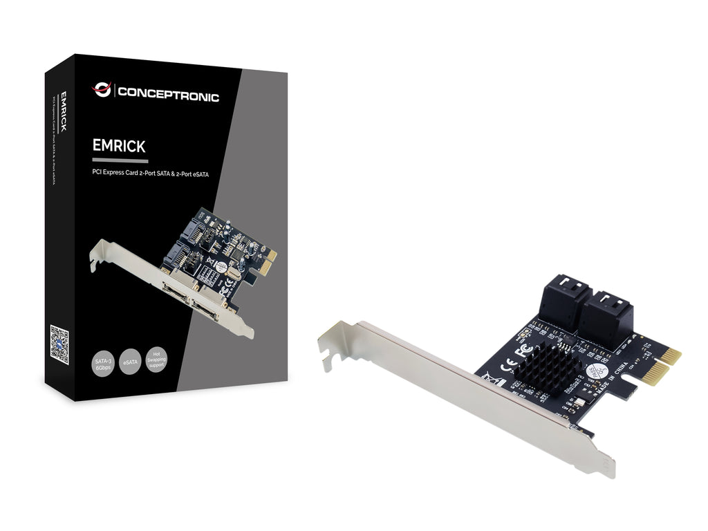 Conceptronic CSATA600EXI carte et adaptateur d'interfaces Interne SATA, eSATA