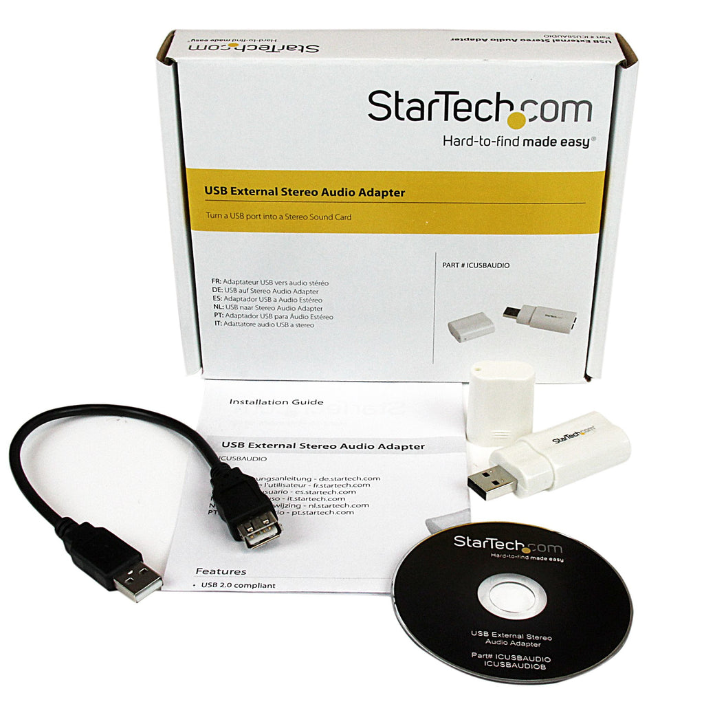 StarTech.com Carte son externe USB vers audio stéréo - Adaptateur audio stéréo