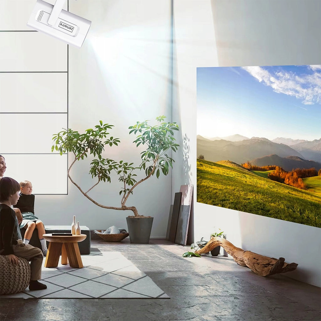 Mini-projecteur portable Android 13 avec Wi-Fi, projection à 360°, Full HD et 4K pour téléphone Zenwire IMC360