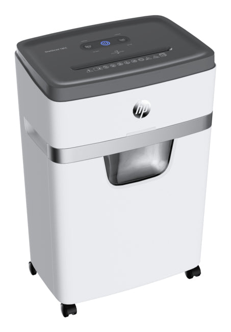 HP OneShred 18CC Destructeur de Papier, Coupe Particules, 22 cm, 65 dB, Blanc et Noir