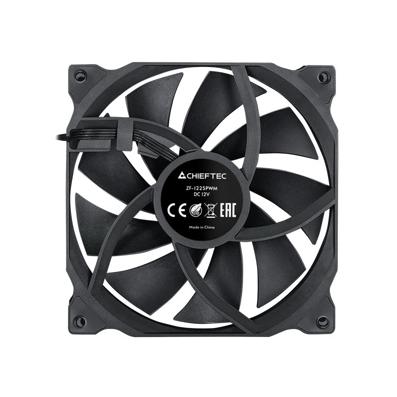 Chieftec ZF-1225PWM système de refroidissement d’ordinateur Boitier PC Ventilateur 12 cm Noir 1 pièce(s)