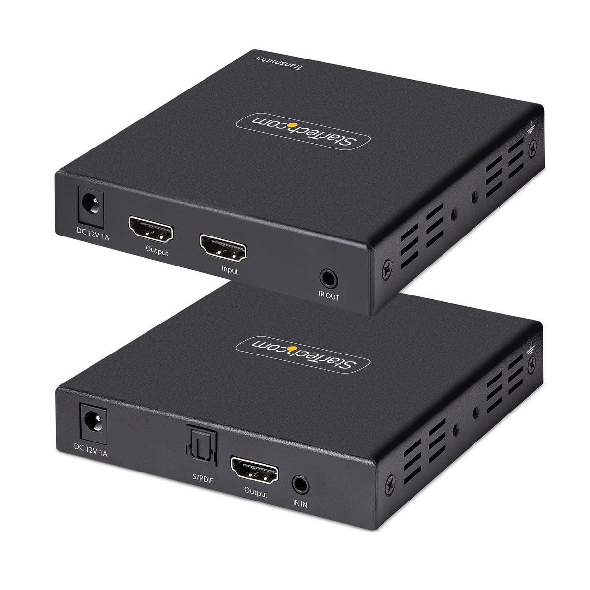StarTech.com Extendeur HDMI 4K sur Câble CAT5/CAT6, Prolongateur Vidéo 4K 60Hz HDR jusqu'à 70m avec Sortie S/PDIF