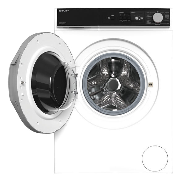 Sharp ES-NFA714BW1NA-DE machine à laver Charge avant 7 kg 1400 tr/min Blanc - vue 2