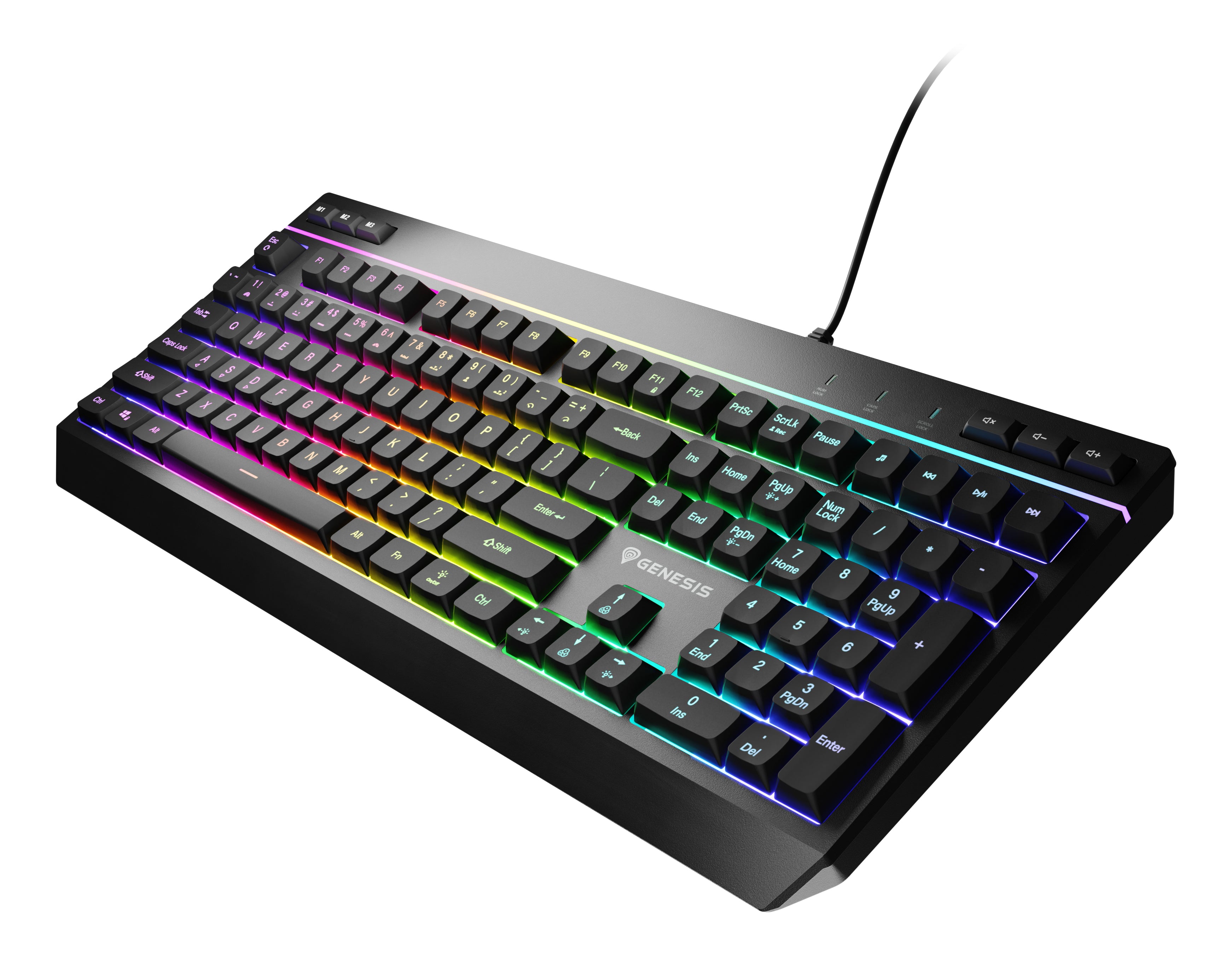 GENESIS Rhod 530 clavier Gaming USB QWERTY Anglais américain Noir