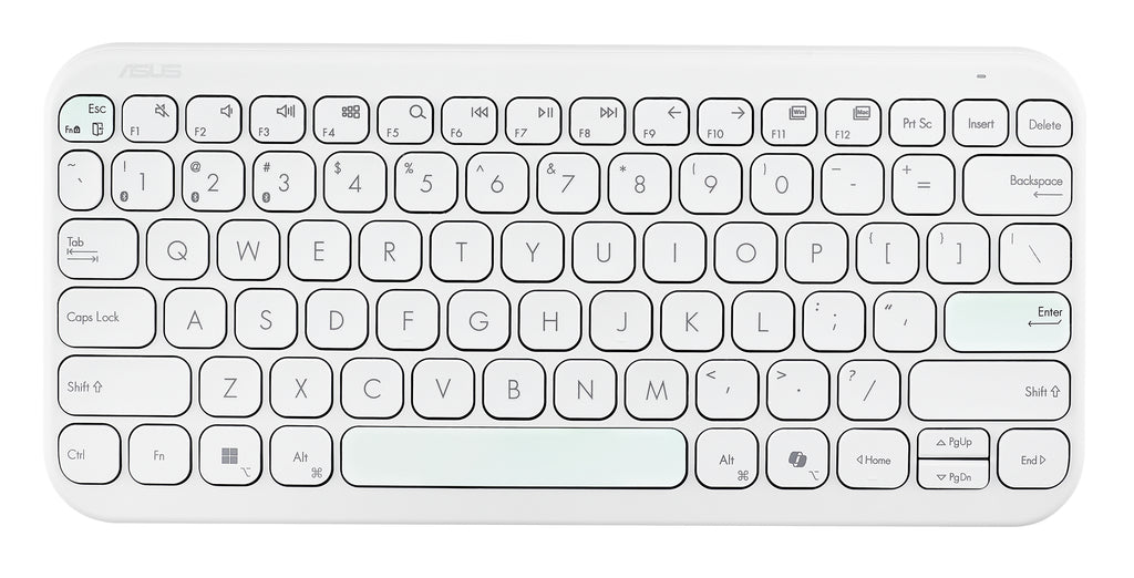 ASUS Marshmallow Keyboard KW100 clavier Maison Bluetooth QWERTZ Allemand Blanc