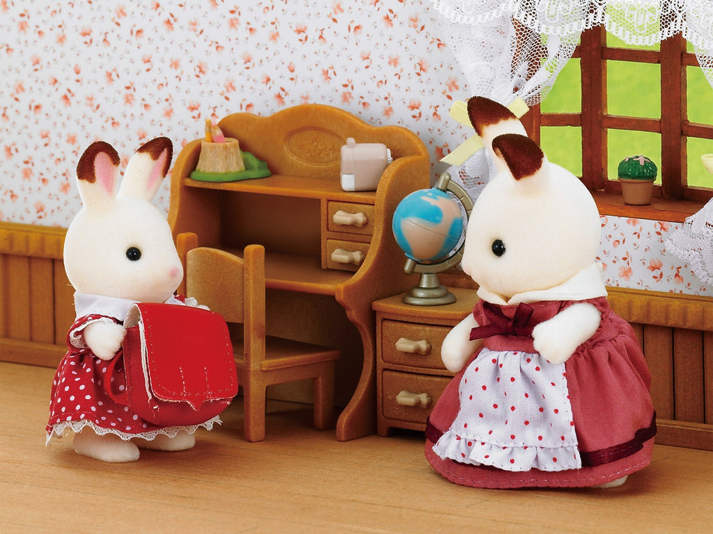 Sylvanian Families La fille Lapin Chocolat et bureau - vue 4
