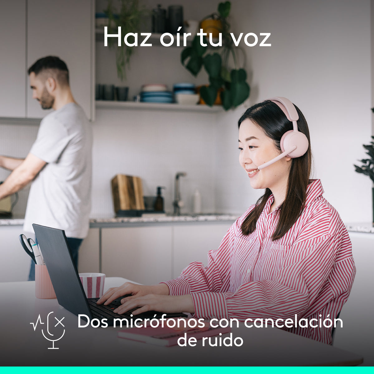 Logitech Zone Wireless 2 ES Casque Filaire et Sans Fil, Rose