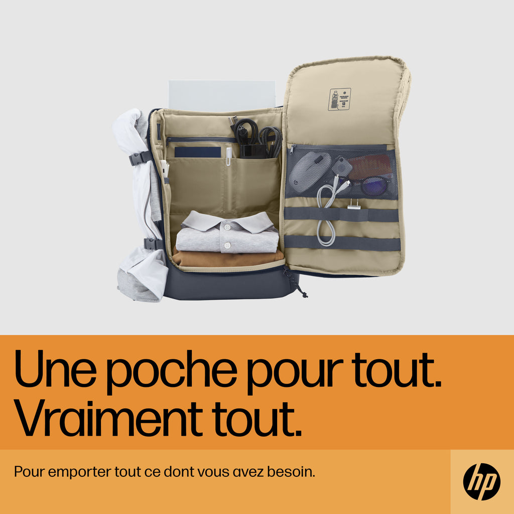 HP Sac à dos pour ordinateur portable Travel 25 litres 15,6 pouces (bleu) - vue 7