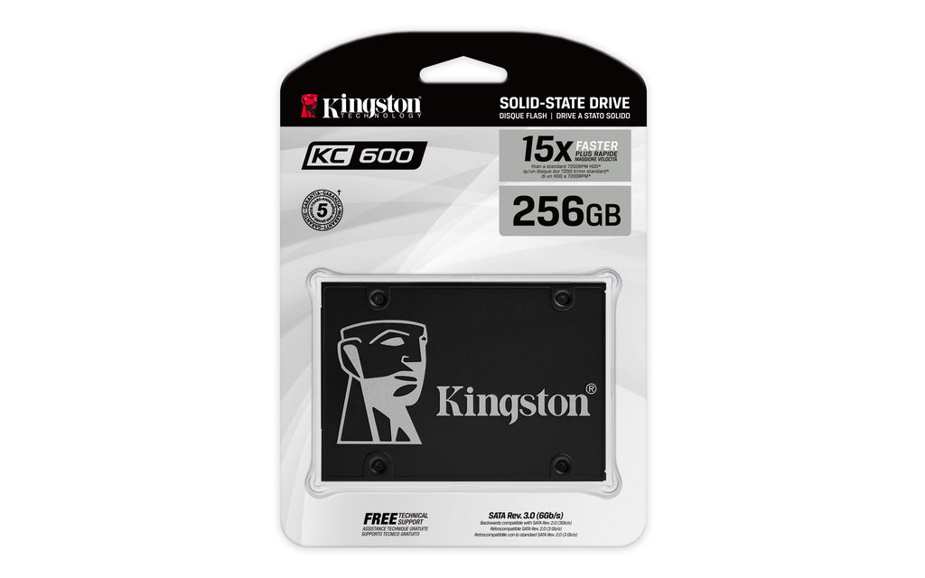 Kingston Technology SSD KC600 SATA3 2.5" de 256 Go