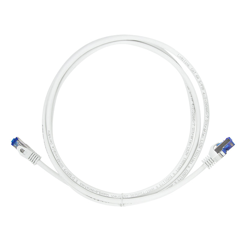 LogiLink C6A071S Câble Réseau Cat6a S/FTP Blanc 5m RJ45