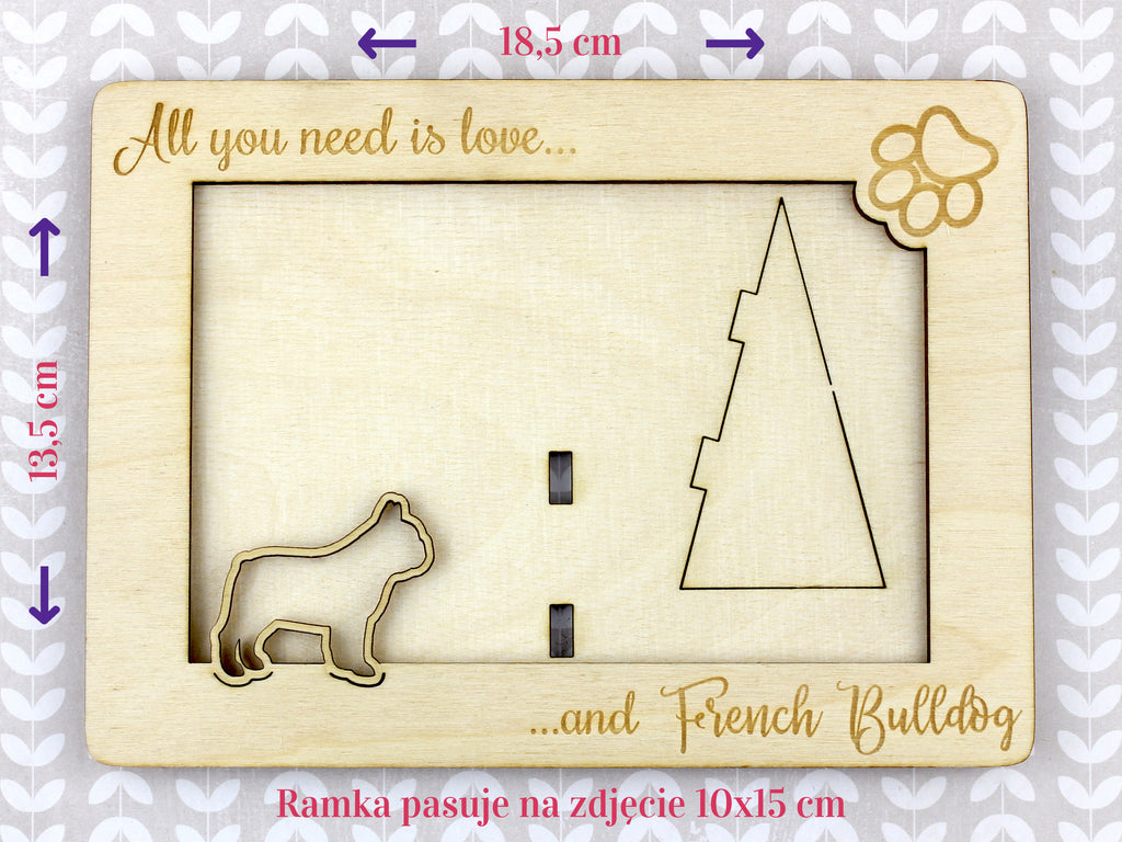 Boerboel, South African Mastiff - Photo frame, engraved wooden frame, a lovely gadget for the dog lover by Art-Dog