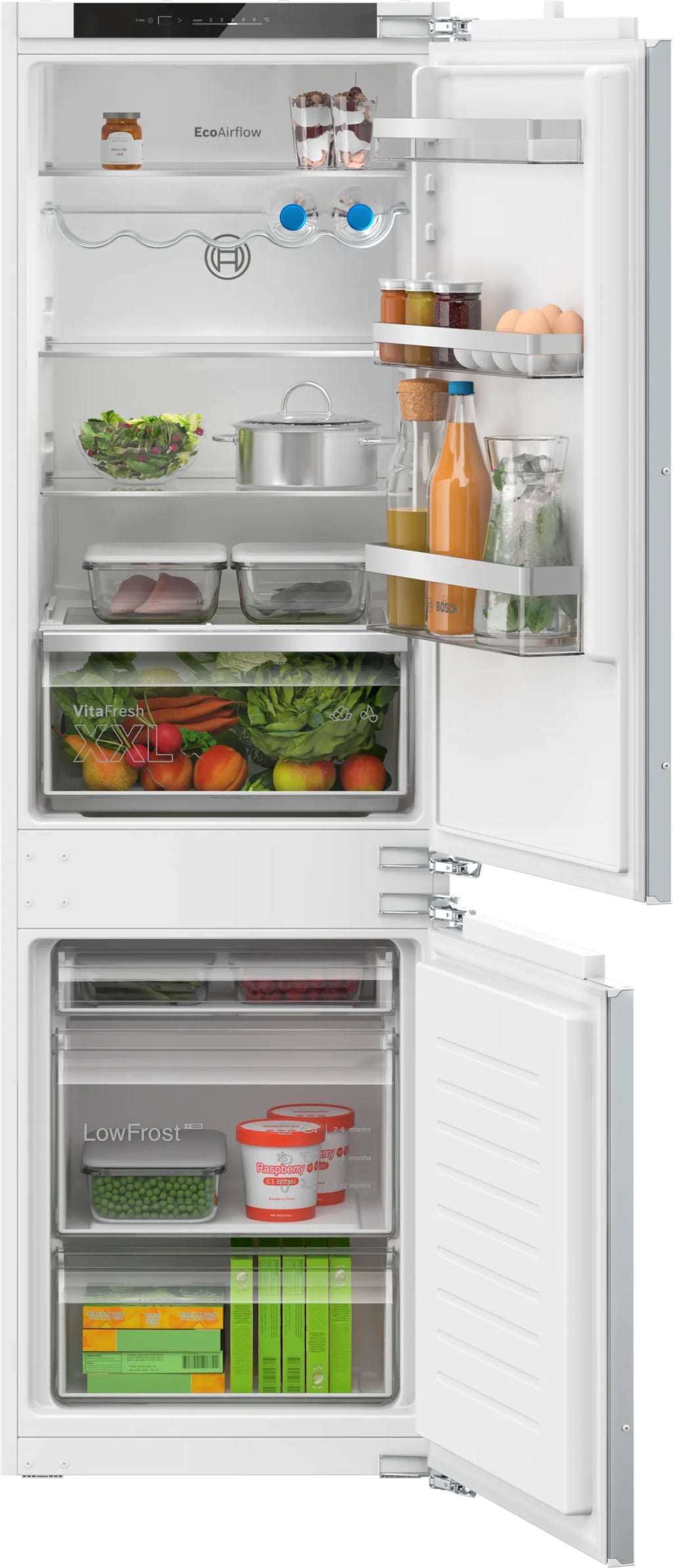 Bosch Bosch Serie 4 KIV86VFE1 réfrigérateur-congélateur Intégré 267 L Blanc