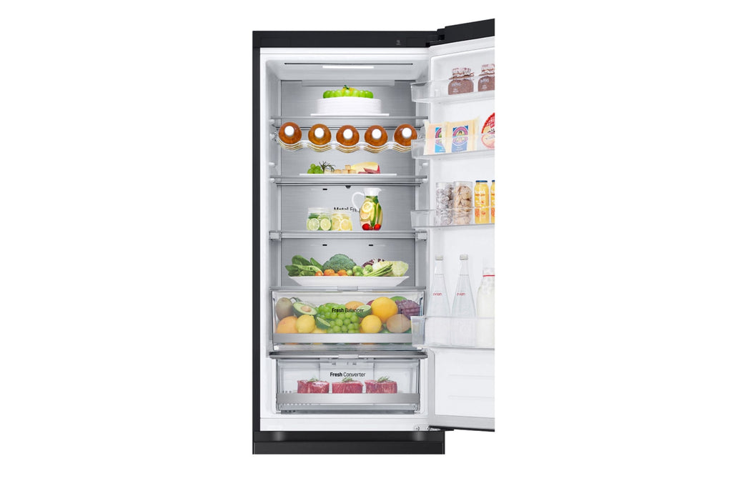 LG GBV7270BEV réfrigérateur-congélateur Pose libre 387 L Noir