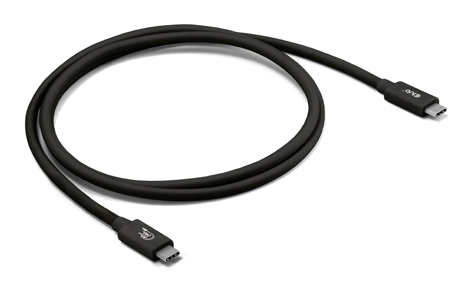 CLUB3D CAC-1570 câble USB USB4 Gen 2x2 1,2 m USB C 80 Gbit/s 240 W Noir