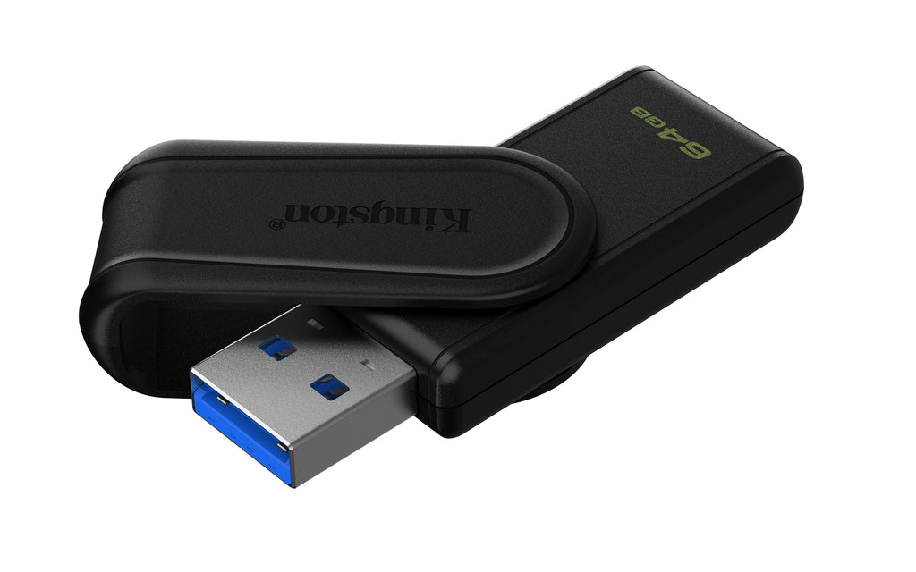 Kingston Technology DataTraveler 64GB Portable USB 3.2 Gen 1 Exodia S (Noir/Noir)