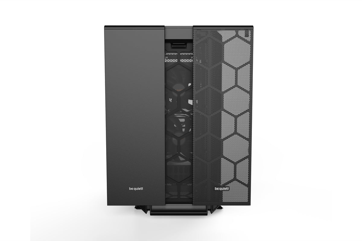 be quiet! Silent Base 802 Noir | Boîtier PC ARGB vitré, Mini ITX / Micro ATX / ATX / E-ATX, 3 ventilateurs Pure Wings 14