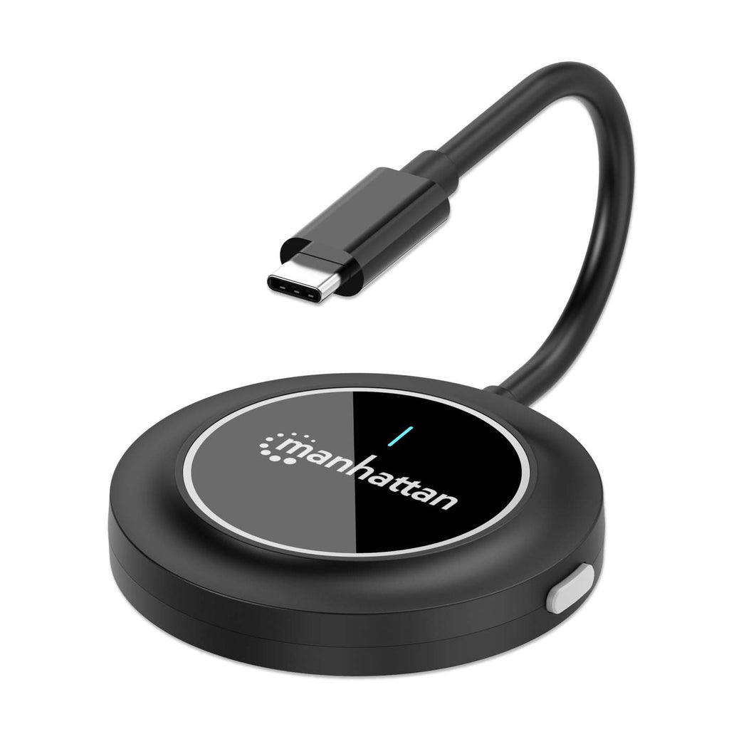 Manhattan Adaptateur HDMI Sans Fil 1080p avec Émetteur USB-C, Noir