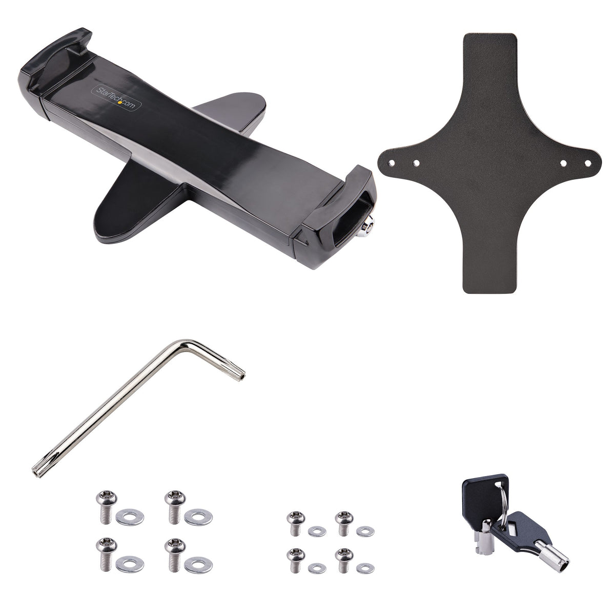 StarTech.com Adaptateur de Montage VESA pour Tablettes 7,9 à 12,5", Support Antivol VESA 75x75/100x100, Noir